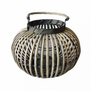 Lanterna Georgie bianco antico in ferro per casa e giardino