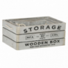 SET DI 3 CASSETTE IN LEGNO ROSELINE