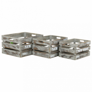 Zoom SET DI 3 CASSETTE IN LEGNO THÉA