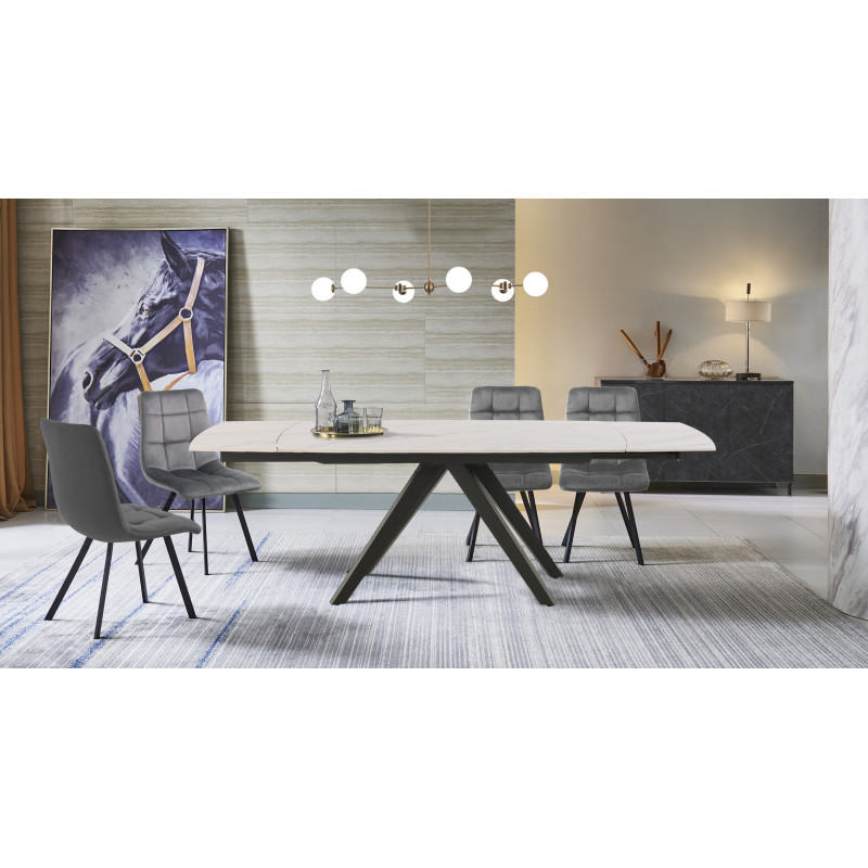 Tavolo Allungabile Shin White Marble 164 X 94 H6 Cm