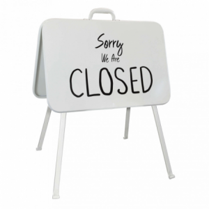 Cartello in ferro OPEN/CLOSED Pierre per casa e negozio