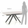 Tavolo Allungabile Shin White Marble 164 X 94 H6 Cm
