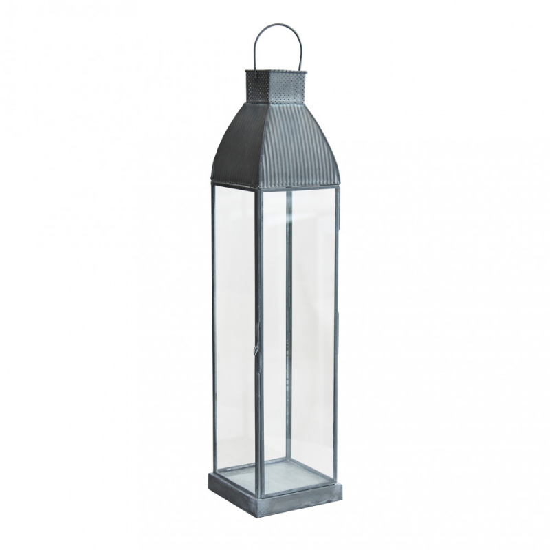 Lanterna Kendra grande metallo elegante per casa e giardino