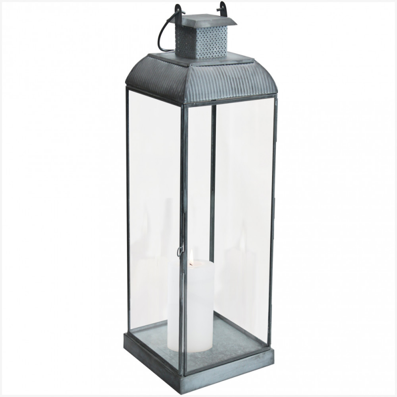 Lanterna Kylie grande metallo elegante per casa e giardino
