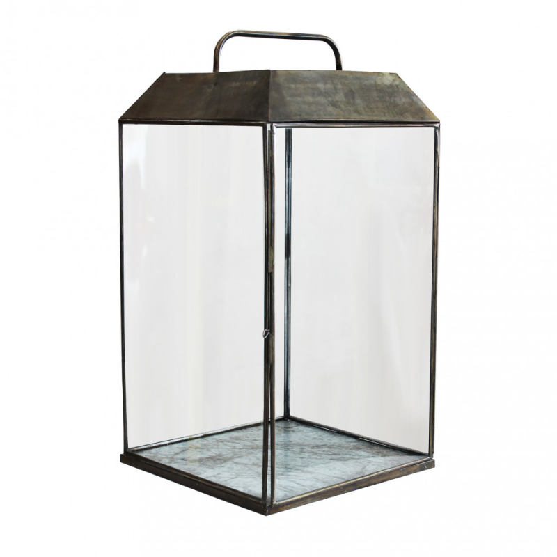 Lanterna Keisha grande metallo elegante per casa e giardino