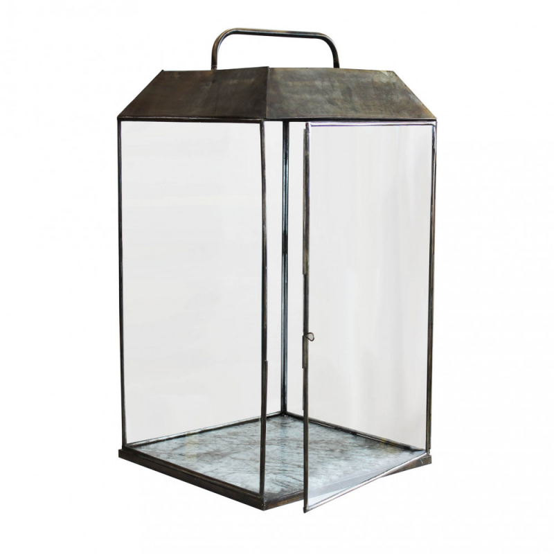 Lanterna Keisha grande metallo elegante per casa e giardino