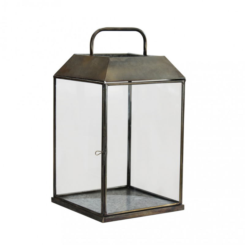 Lanterna Keisha piccola metallo elegante per casa e giardino