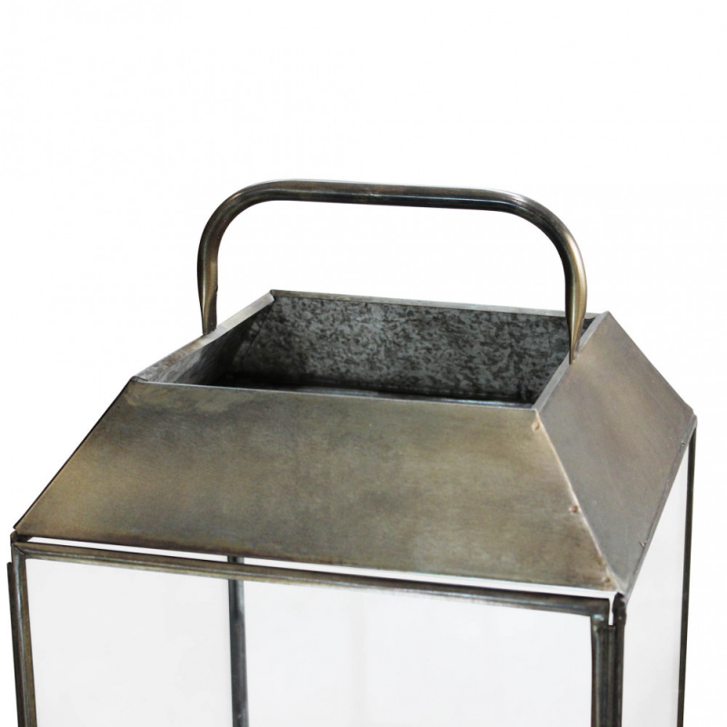 Lanterna Keisha piccola metallo elegante per casa e giardino