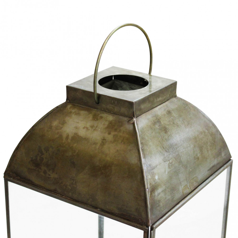 Lanterna Karrie grande metallo elegante per casa e giardino