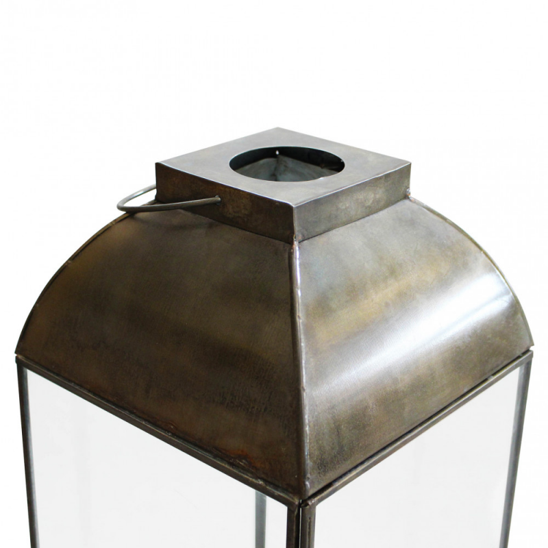 Lanterna Karrie media metallo elegante per casa e giardino
