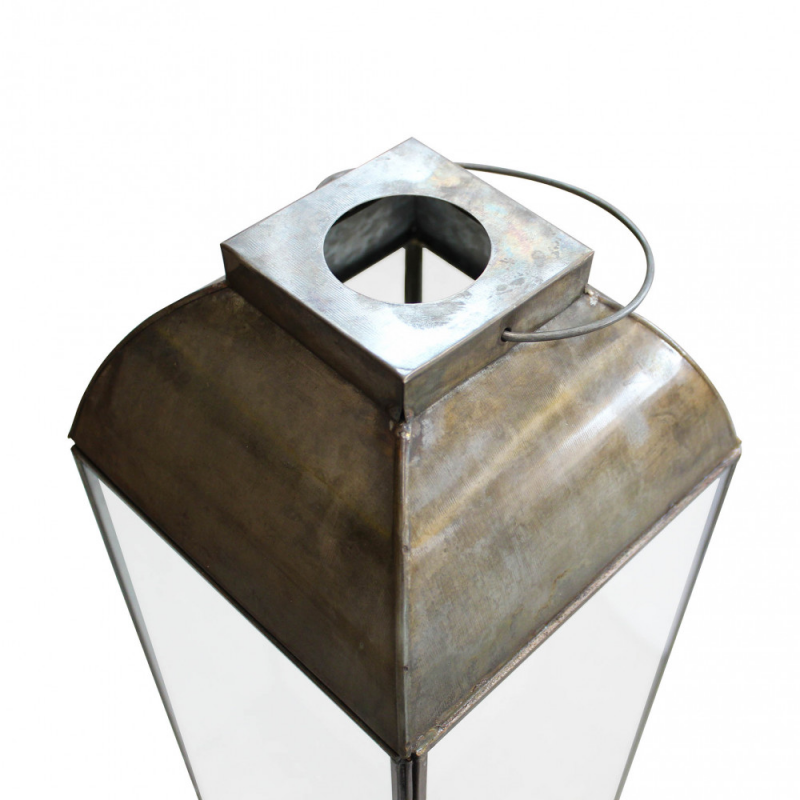 Lanterna Karrie media metallo elegante per casa e giardino