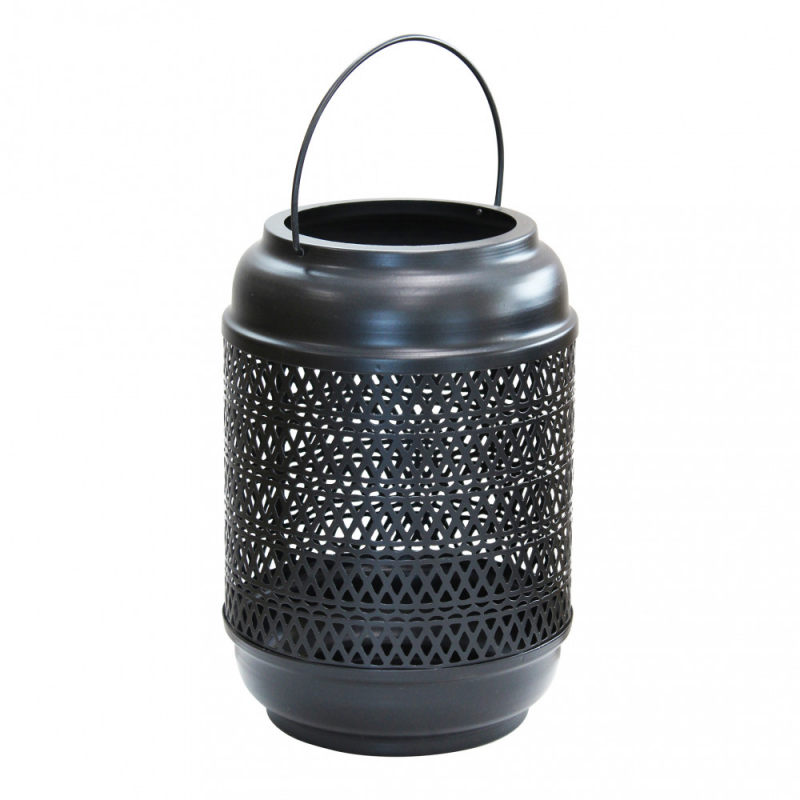 Lanterna Karen grande metallo elegante per casa e giardino