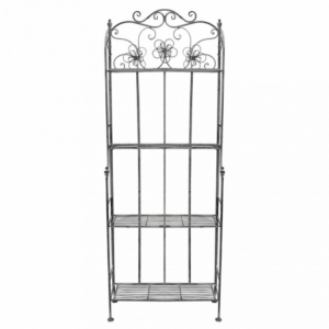 Zoom SCAFFALE FLORIANCE 4 PIANI BIANCO OSSIDATO