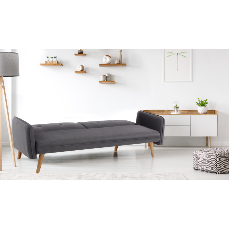 Divano letto Dede Tomasucci grigio clic clac L190×P90×H80 cm — levanteshop.it