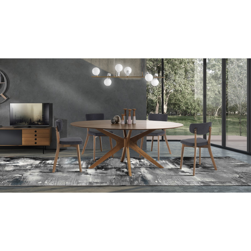 Sedia Varm Evolution Dark Wood 86 X 67 X 12,5 Cm