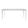 Tavolo Alghero 180x90 Alluminio Bianco Piano Gress Marmo Moia