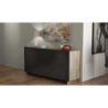 Credenza Carlile antracite e rovere chiaro moderna soggiorno