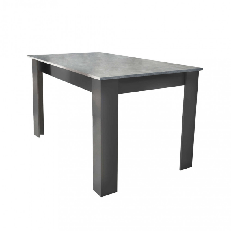 Tavolo Gemma antracite e grigio scuro cemento moderno casa