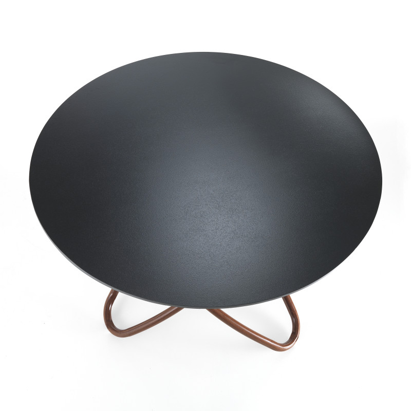 Tavolo Hula Hoop Wood - Ardesia 116 X 116 H.6 Cm