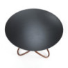 Tavolo Hula Hoop Wood - Ardesia 116 X 116 H.6 Cm