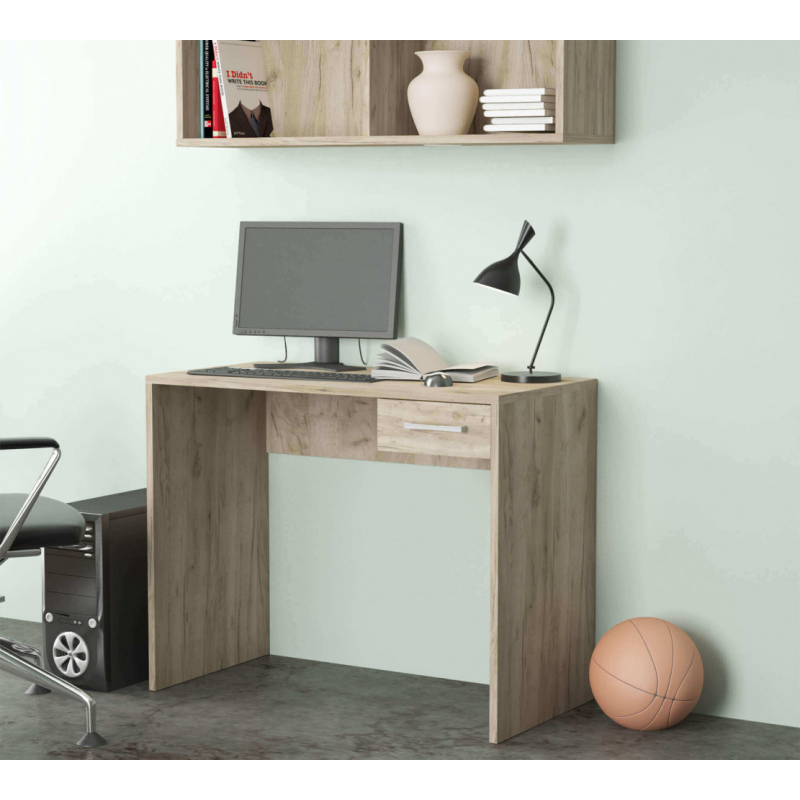 Porta PC Tom olmo moderno e compatto per ufficio e casa