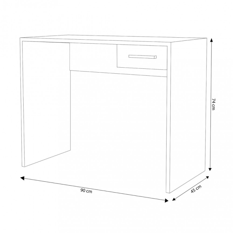 Porta PC Tom quercia chiaro moderno e compatto per ufficio