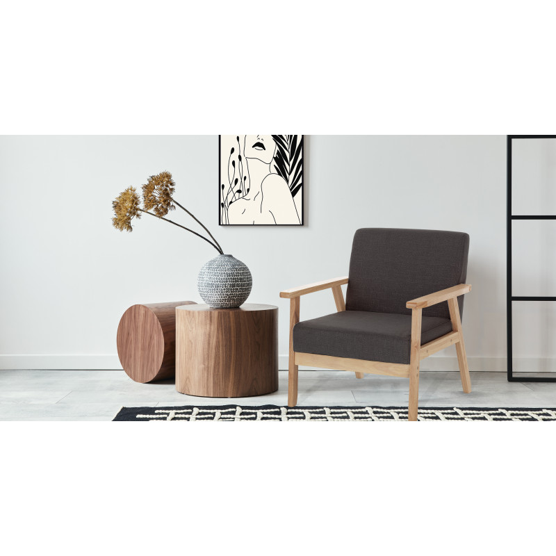 Poltrona Teresa Dark Grey 64 X 54 H32,5 Cm