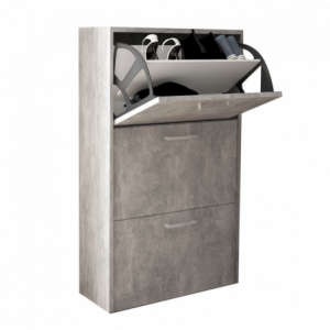 Zoom SCARPIERA MOLLY 3 ANTE A RIBALTA GRIGIO EFFETTO CEMENTO