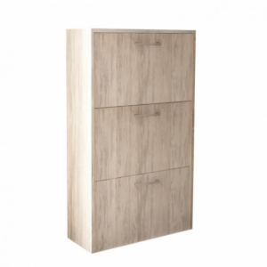 Scarpiera Molly 3 ante ribalta pino chiaro moderna casa