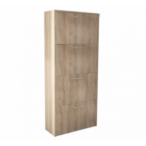 Scarpiera Molly 4 ante ribalta olmo chiaro moderna salvaspazio