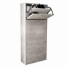 Scarpiera Molly 4 ante ribalta grigio cemento moderna casa