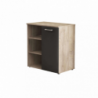 Mobiletto Mark 1 anta 3 mensole rovere chiaro antracite moderno