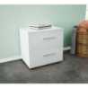 Comodino Ares Bianco moderno compatto per camera da letto
