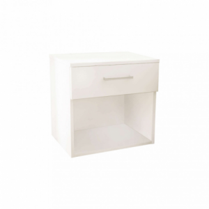 Comodino Nightstand bianco moderno per camera da letto