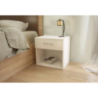 Comodino Nightstand bianco moderno per camera da letto