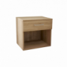 Comodino Nightstand quercia chiaro moderno per camera da letto