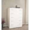 Mobile 5 cassetti bianco moderno salvaspazio per casa