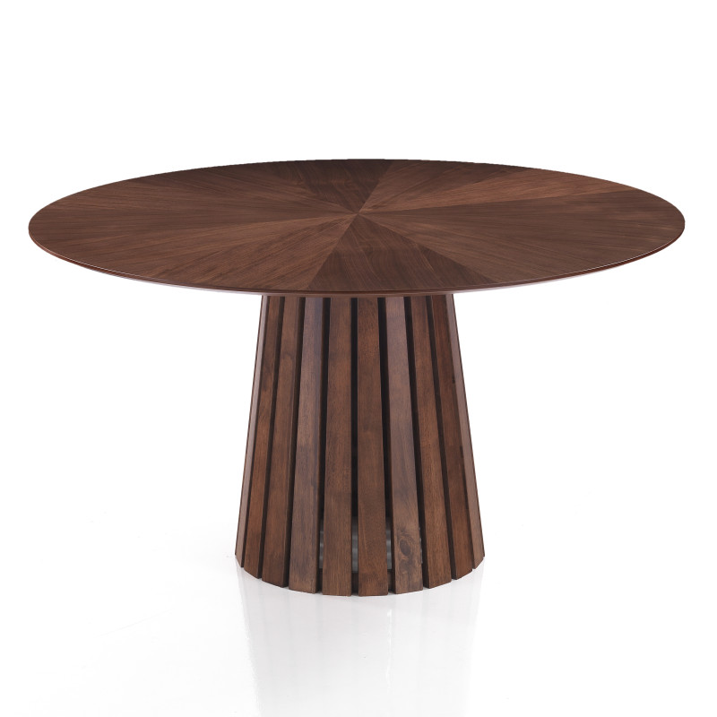 Tavolo Rotondo Volga Walnut 145 X 142 H6,5 Cm