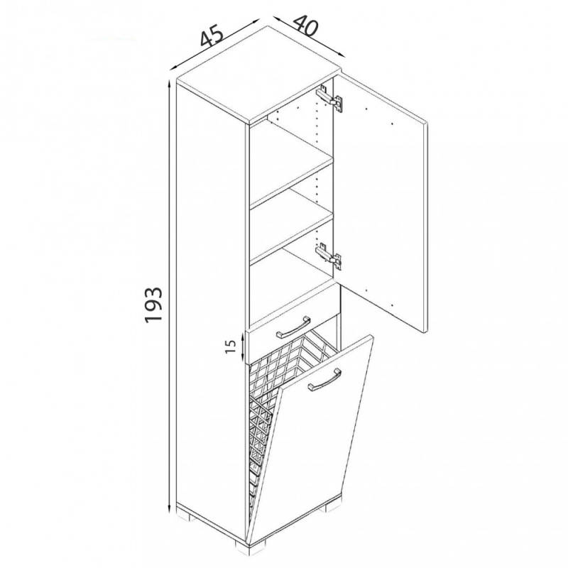 colonna bagno bianco Cosma | levante shop