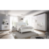 LETTO IMBOTTITO 160X200 BIANCO LEONARDO