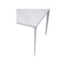 Tavolo Alghero 180x90 Alluminio Bianco Piano Gress Marmo Moia