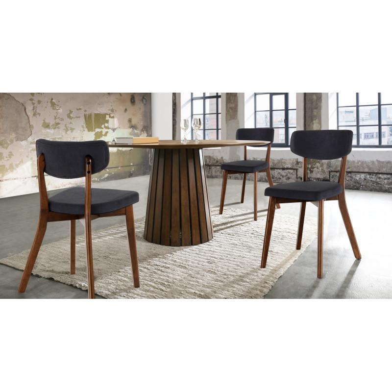 Tavolo Rotondo Volga Walnut 145 X 142 H6,5 Cm