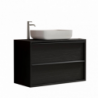 BAGNO SOSPESO CM 92 NERO BRUCIATO FRANCESCO
