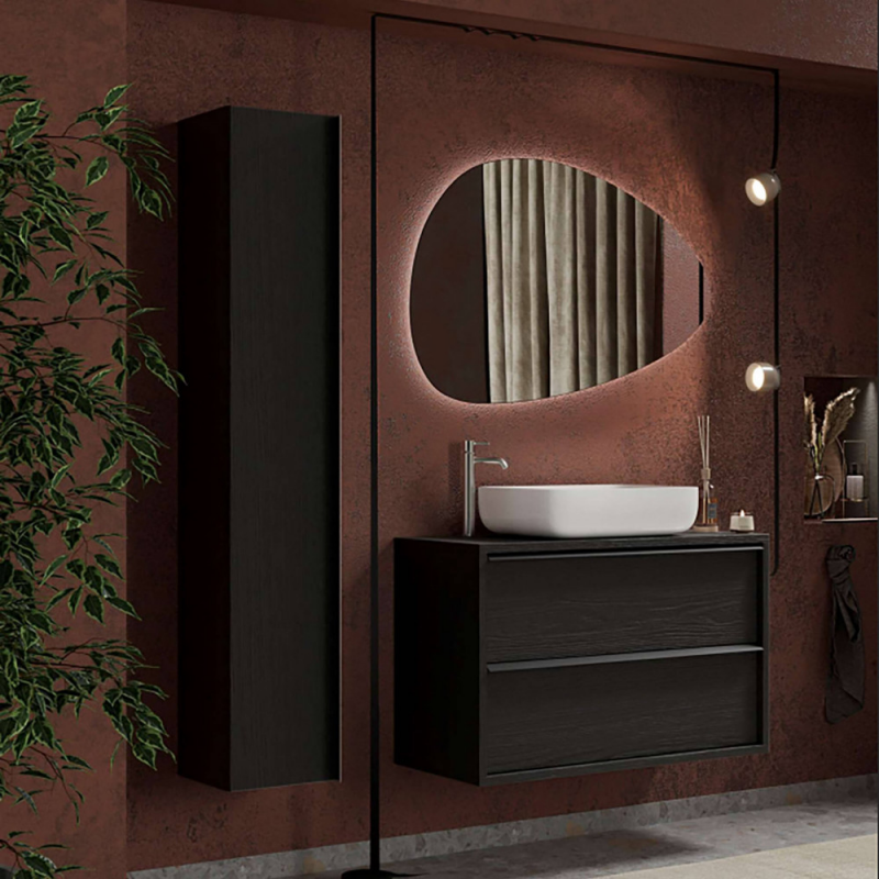 BAGNO SOSPESO CM 92 NERO BRUCIATO FRANCESCO
