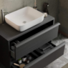 BAGNO SOSPESO CM 92 NERO BRUCIATO FRANCESCO