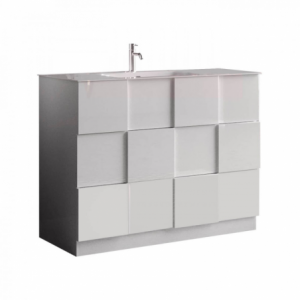 BAGNO A TERRA CM 100 BIANCO LUCIDO LORENZO