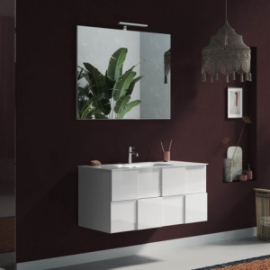 Zoom BAGNO SOSPESO CM 100 BIANCO LUCIDO LORENZO