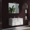 BAGNO SOSPESO CM 100 BIANCO LUCIDO LORENZO