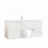 BAGNO SOSPESO CM 100 BIANCO LUCIDO LEONARDO
