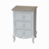 Cassettiera Cuore 4 cassetti bianca stile shabby chic